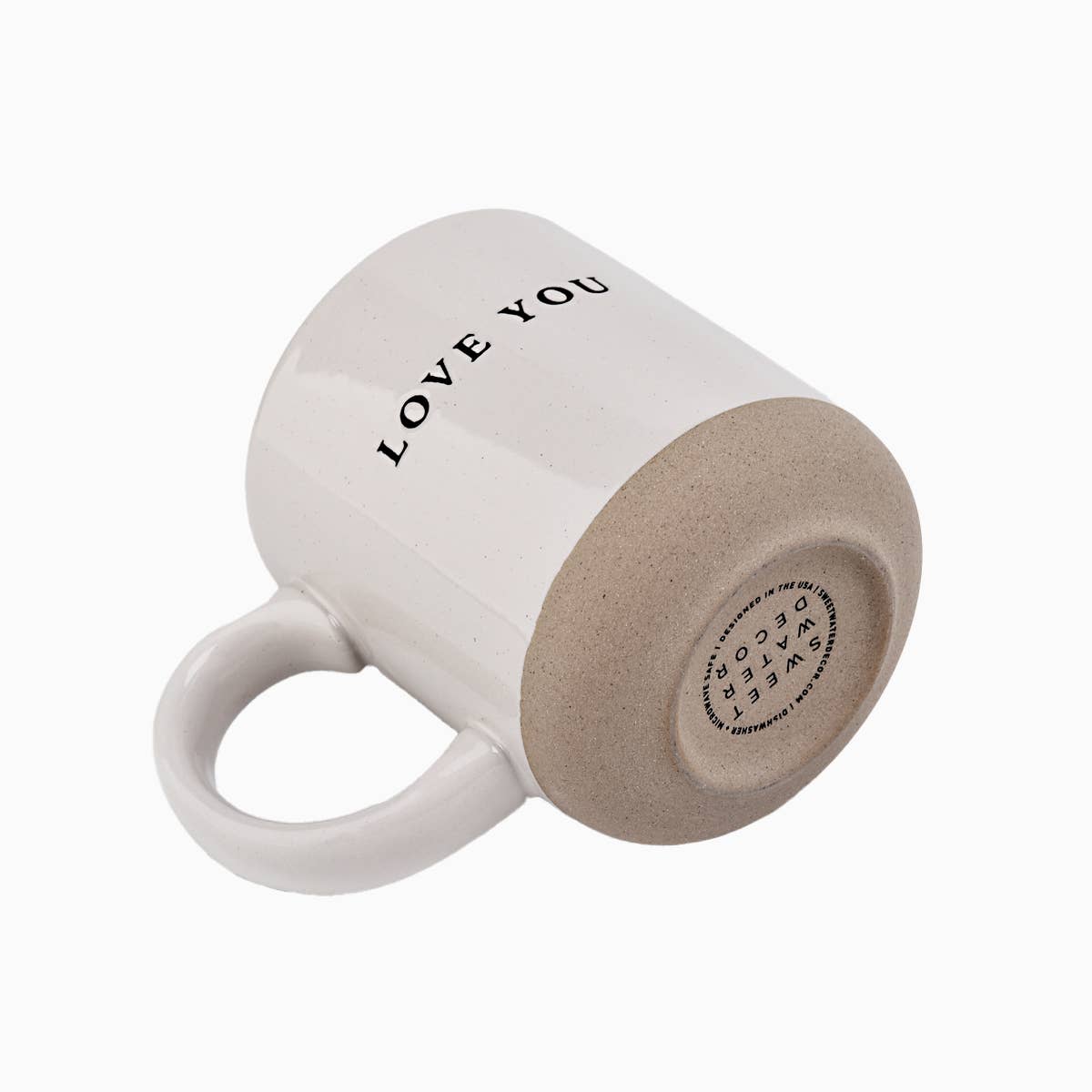 Love You Stoneware Coffee Mug - Thumbnail 2