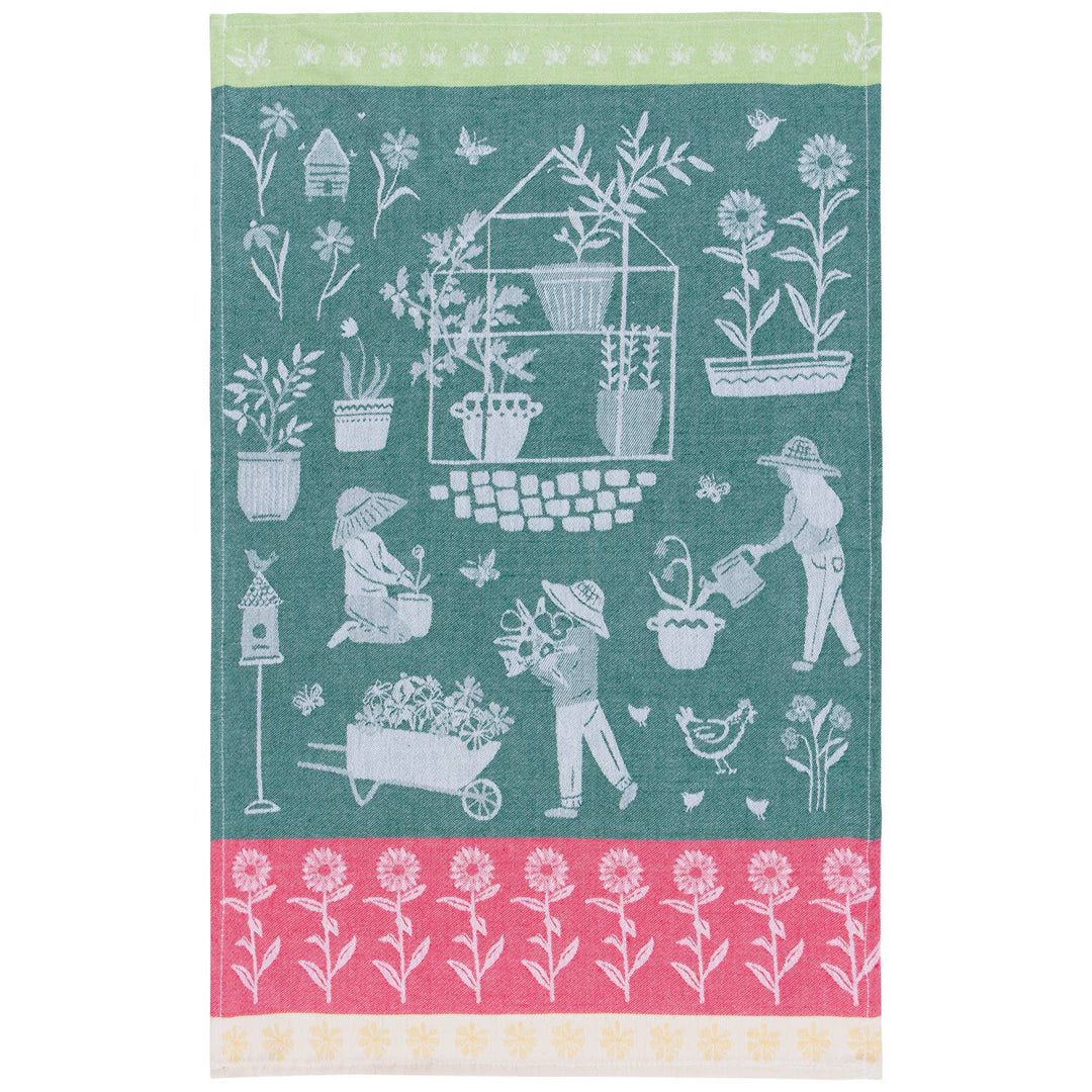 Green Thumb Jacquard Dishtowel