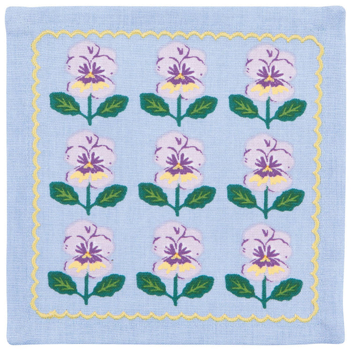 Pansy Cloth Cocktail Napkin Set