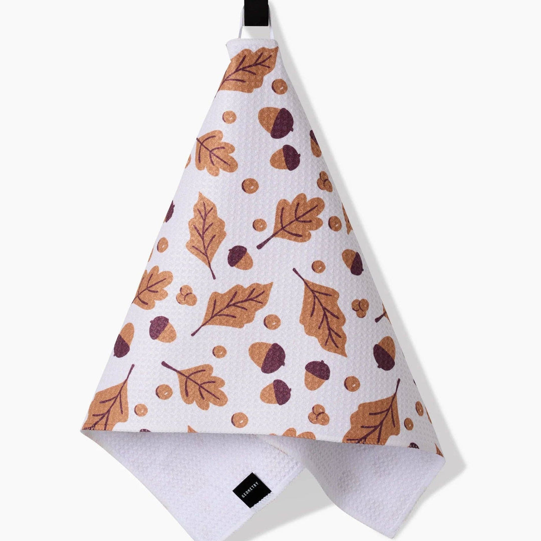 Falling For Fall Geometry Bar Towel