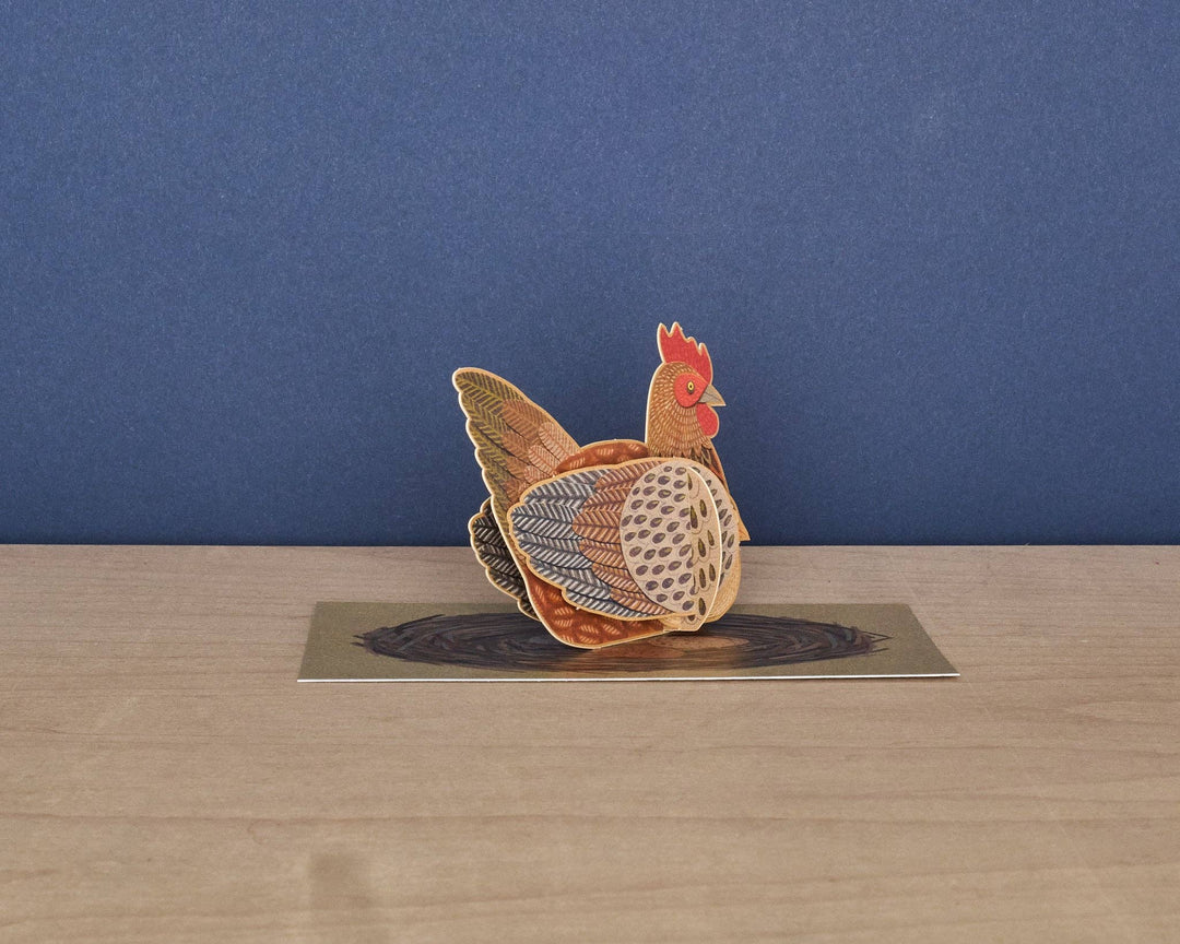 Pop-Out Chicken Greeting Card