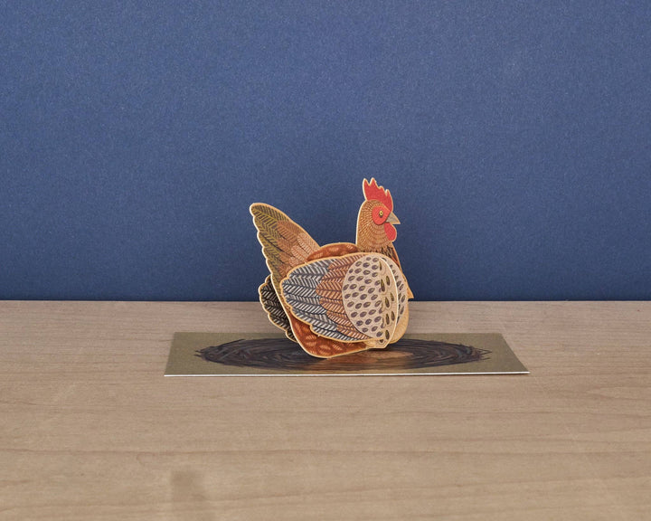 Pop-Out Chicken Greeting Card
