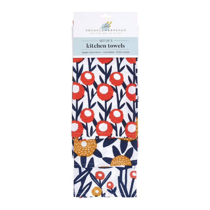 Field of Flowers Cotton Kitchen Towel Set