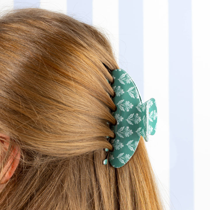 Forget Me Nots Sage Claw Clip