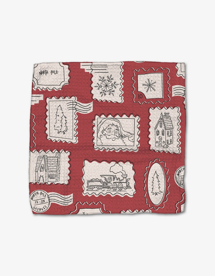 Christmas Santa Geometry Dishcloth Set