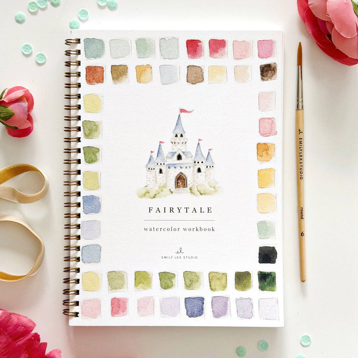 Fairytale Watercolor Workbook - Merry Pigletsemily lex studio