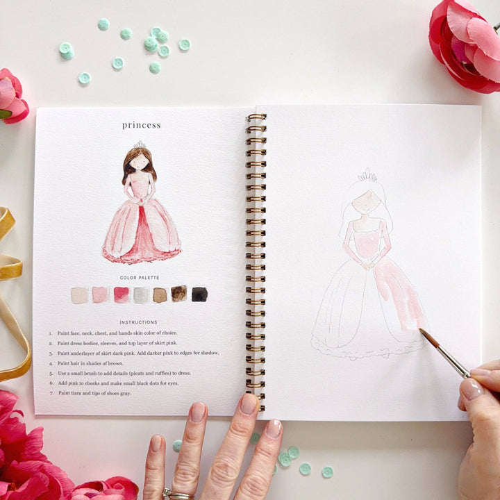 Fairytale Watercolor Workbook - Merry Pigletsemily lex studio