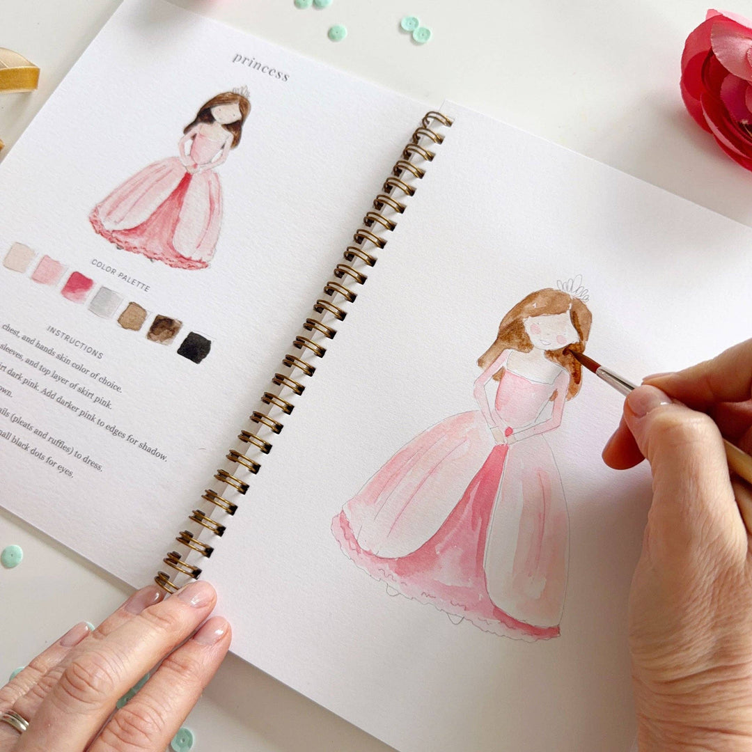 Fairytale Watercolor Workbook - Merry Pigletsemily lex studio