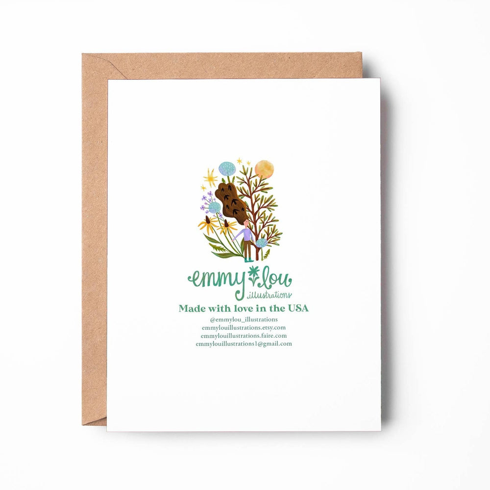 Fall Acorn Cottage Greeting Card - Merry PigletsEmmylou Illustrations
