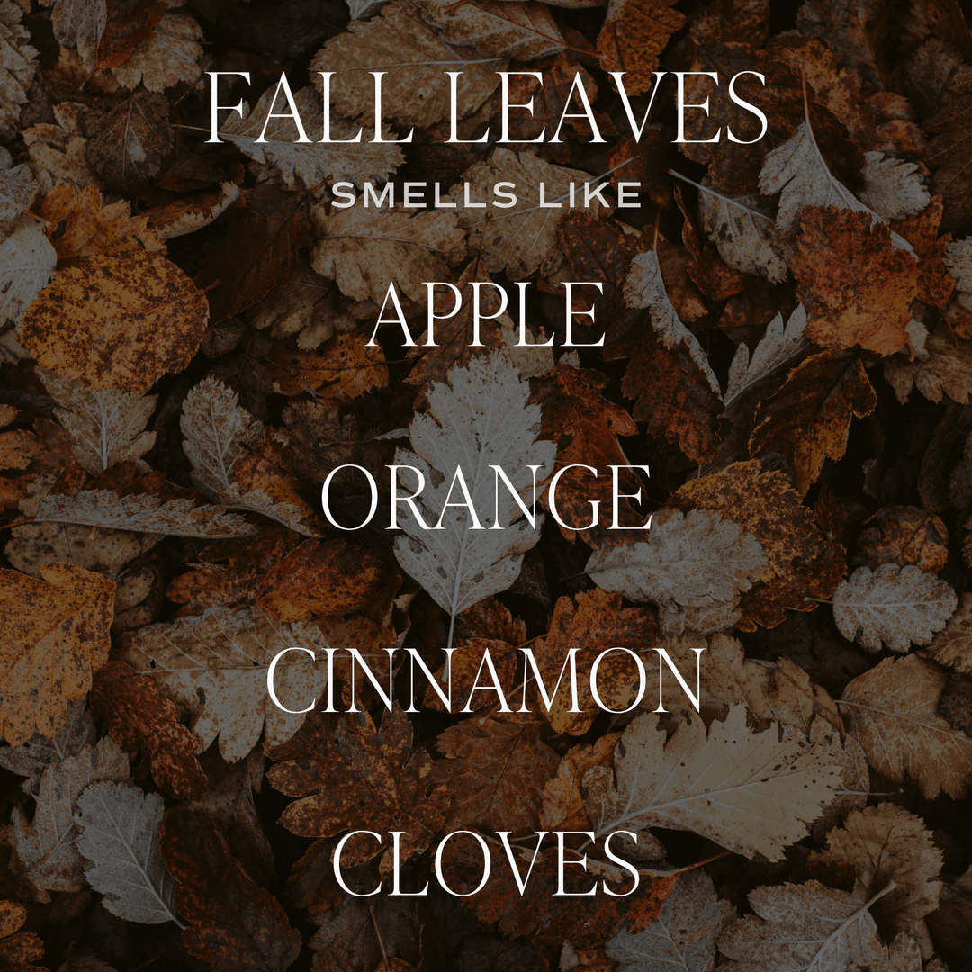 Fall Leaves Brown Matte Candle - Merry PigletsSweet Water Decor