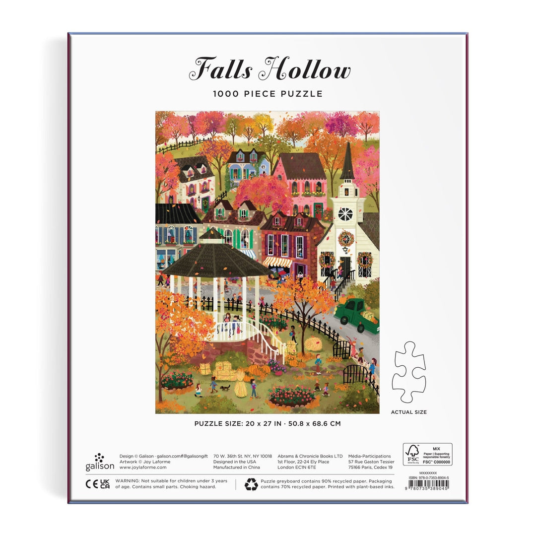 Falls Hollow 1000 Piece Puzzle - Merry PigletsGalison