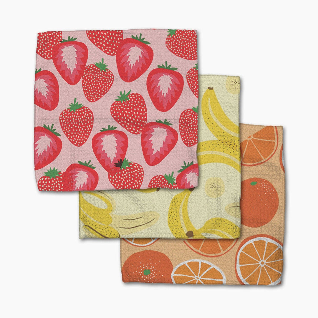 Favorite Fruit Dishcloth Set - Merry PigletsGeometry