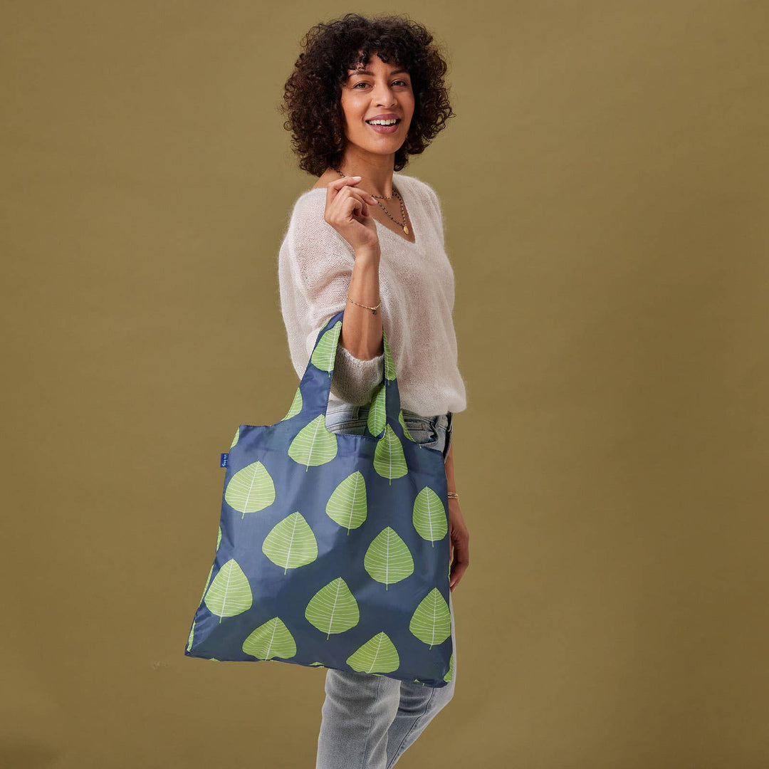 Reusable Shopper Tote - Aspen Leaves