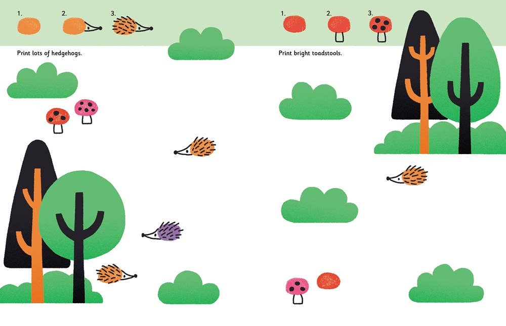 Animals Fingerprint Activity Book