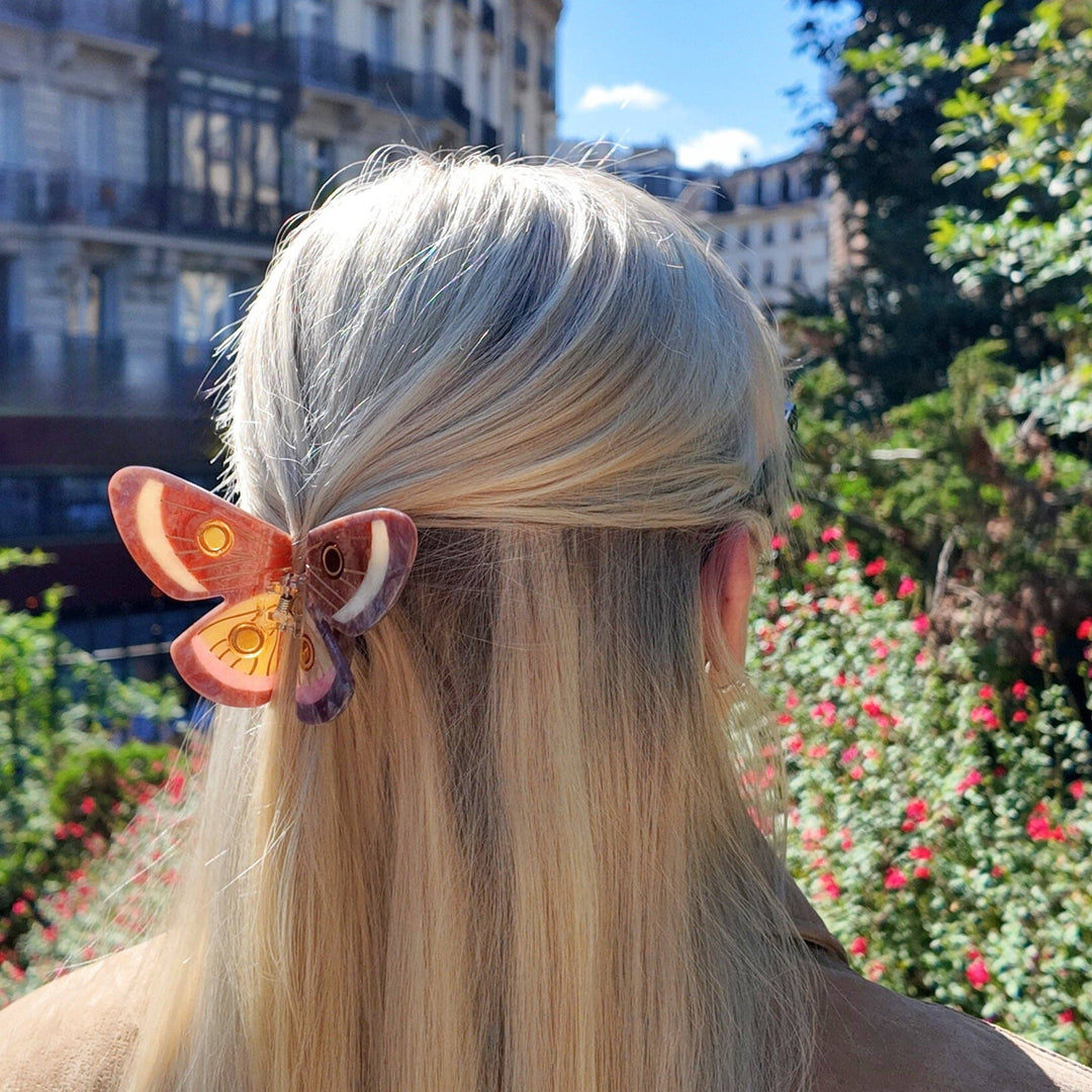Emperor Silk Moth Claw Hair Clip