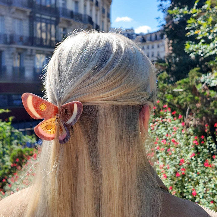Emperor Silk Moth Claw Hair Clip