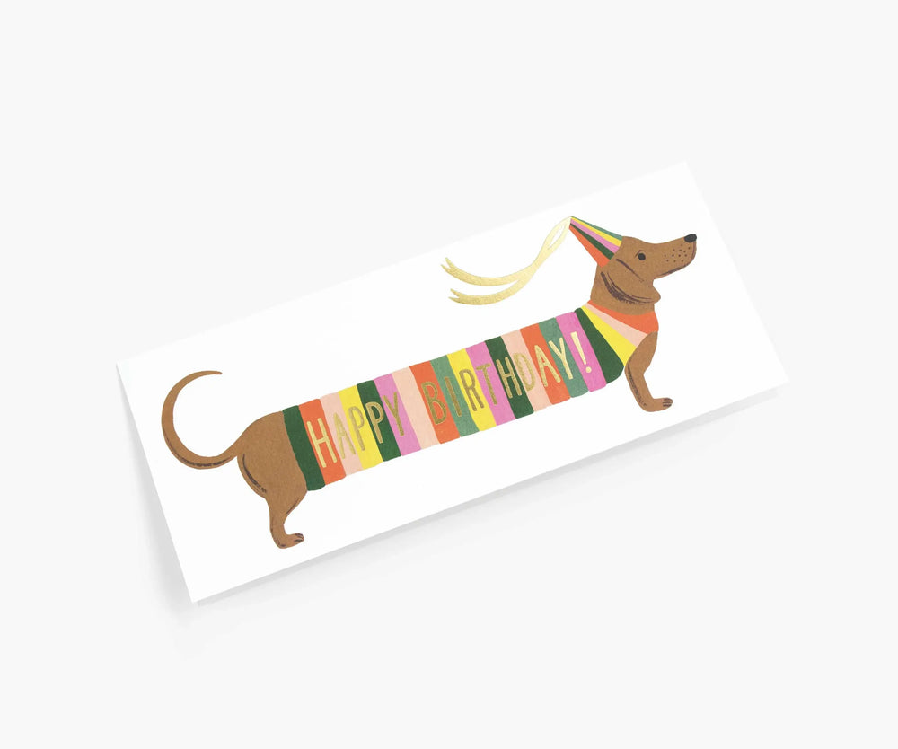Hot Dog No. 10 Greeting Card - Merry Piglets