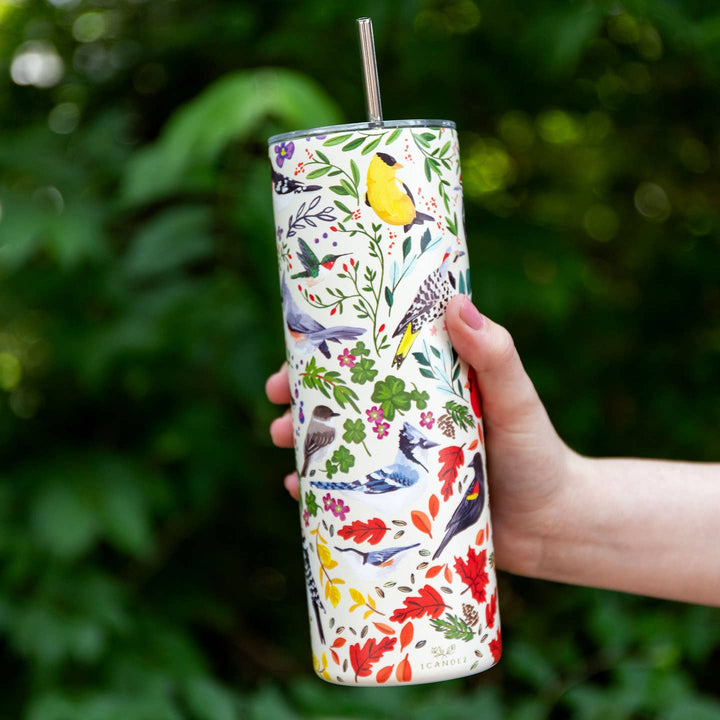 Feathered Friends Tumbler - Merry Piglets1canoe2 | One Canoe Two Paper Co.