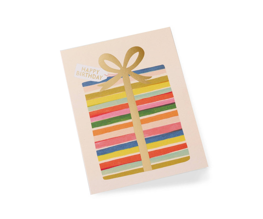 Feliz Birthday Present Greeting Card - Merry PigletsRifle Paper Co.