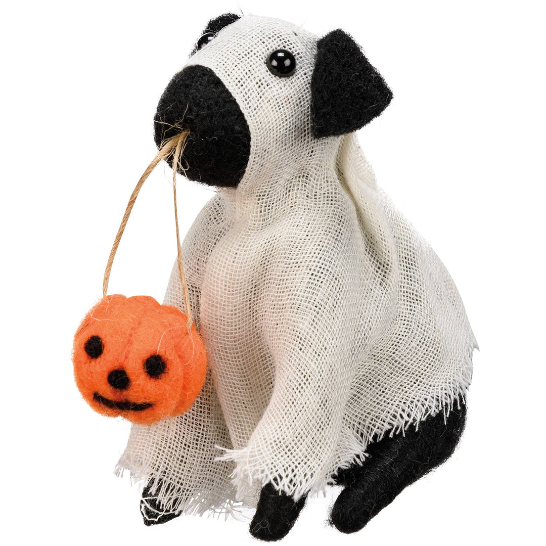 Felt Ghost Dog - Merry PigletsPrimitives by Kathy