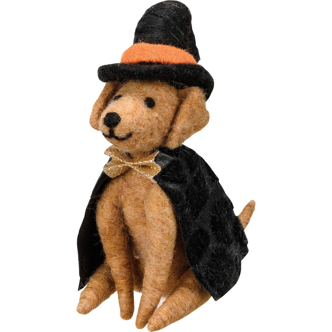 Felt Witch Dog - Merry PigletsPrimitives by Kathy