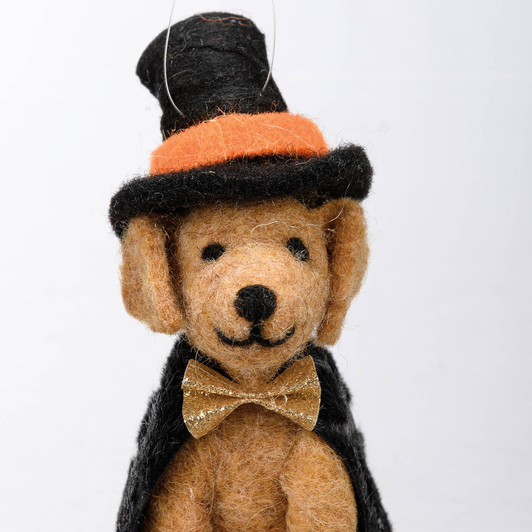 Felt Witch Dog - Merry PigletsPrimitives by Kathy