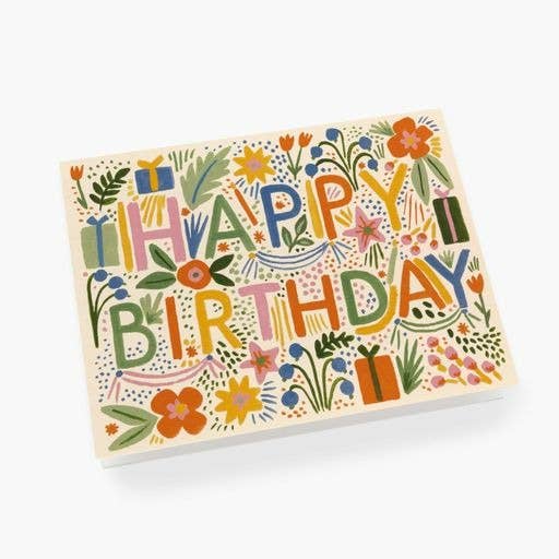 Fiesta Birthday Greeting Card - Merry PigletsRifle Paper Co.