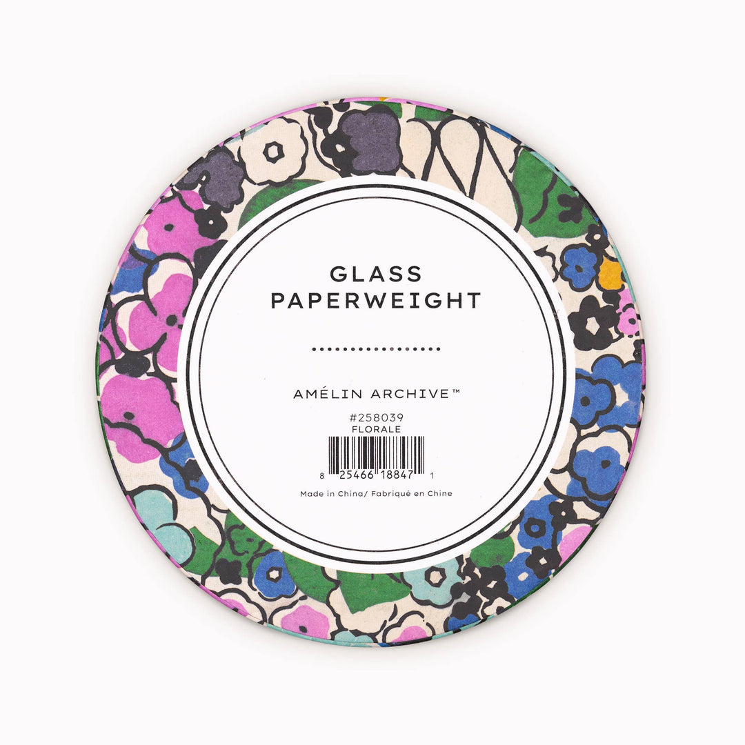 Floral Paperweight - Merry PigletsAmelin Archive