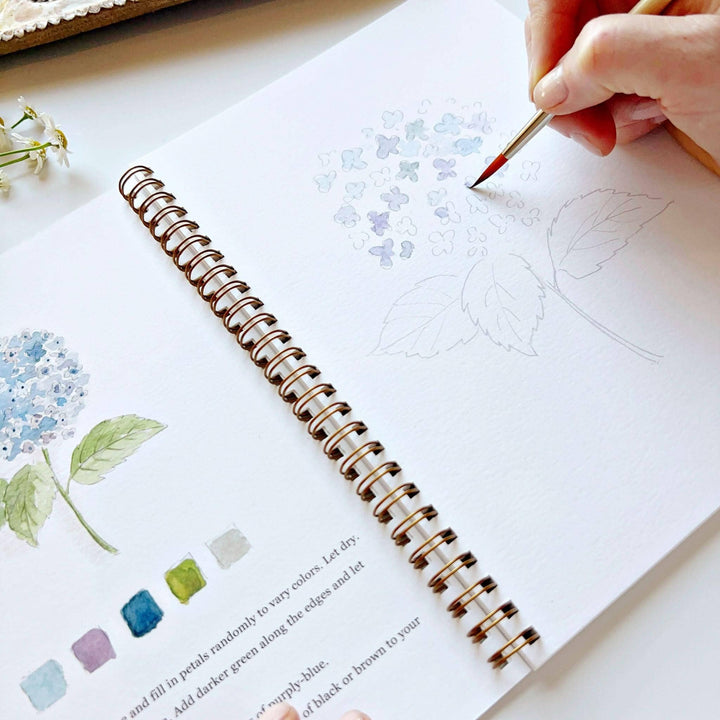 Flowers Watercolor Workbook - Merry Pigletsemily lex studio