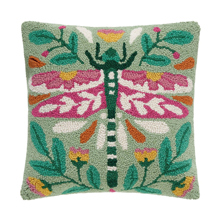 Folk Dragonfly Wool Pillow - Merry PigletsPeking Handicraft