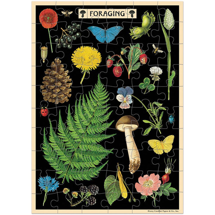 Foraging Puzzle Greeting Card - Merry PigletsCavallini Papers & Co.