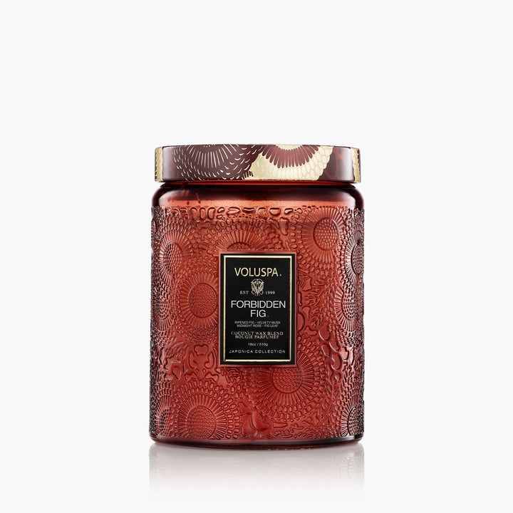 Forbidden Fig Large Jar Candle - Merry PigletsVoluspa