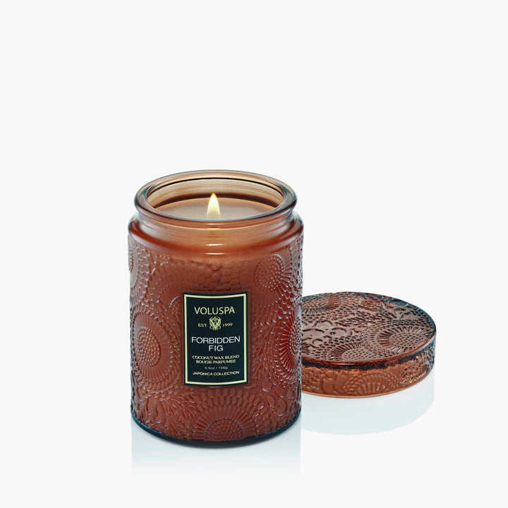 Forbidden Fig Small Jar Candle - Merry PigletsVoluspa