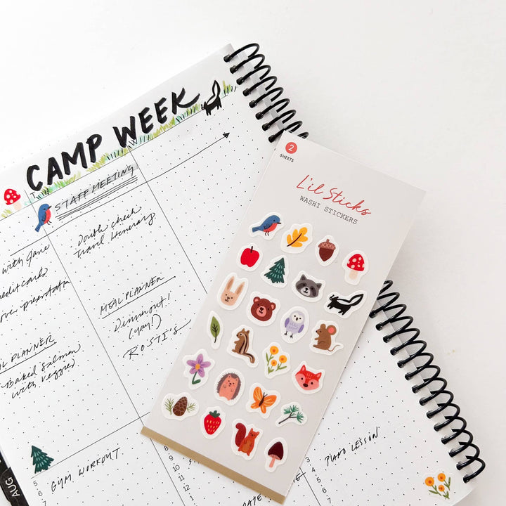 Forest Fun Little Washi Stickers - Merry PigletsGirl of All Work