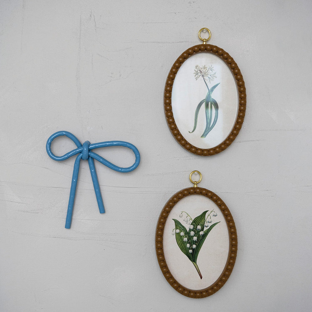 Framed Floral Wall Decor - Merry PigletsCreative Co-Op
