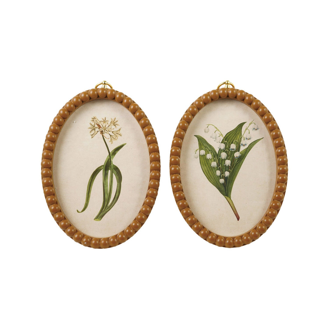 Framed Floral Wall Decor - Merry PigletsCreative Co-Op