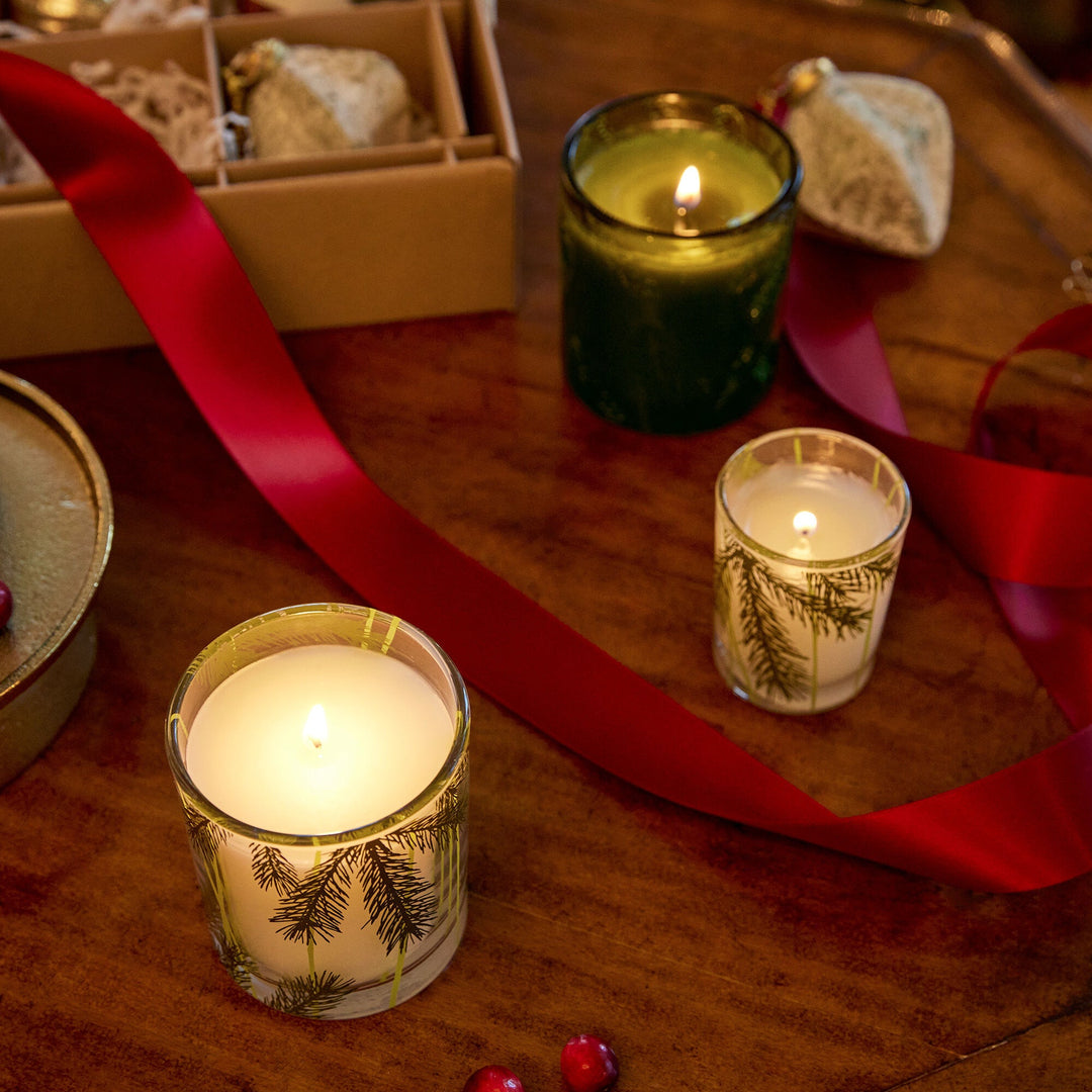 Frasier Fir Boxed Votive Candle - Merry PigletsThymes