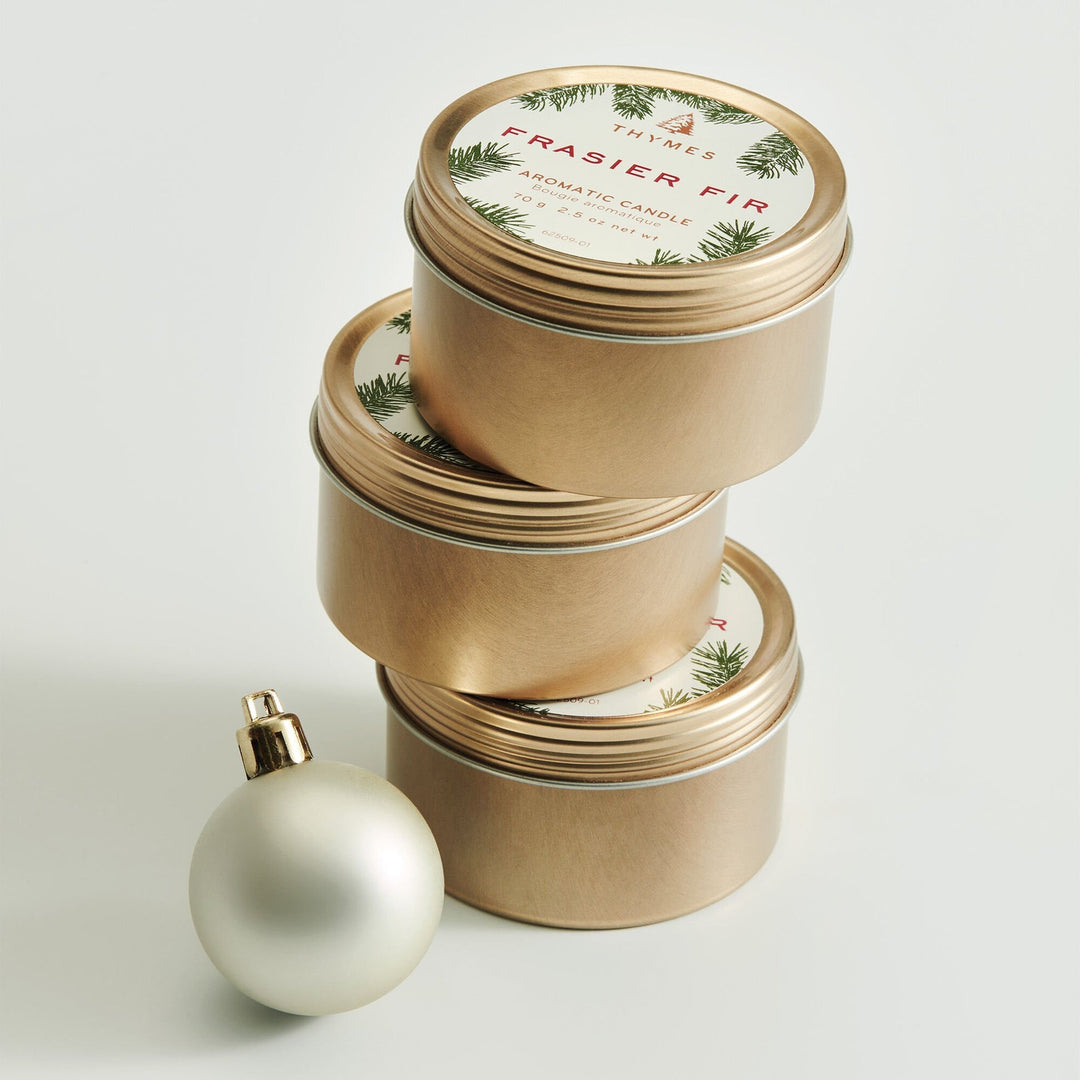 Frasier Fir Travel Tin Candle - Merry PigletsThymes