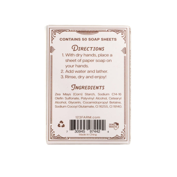 Fresh Cotton Paper Soap Sheets - Merry Piglets123 Farm