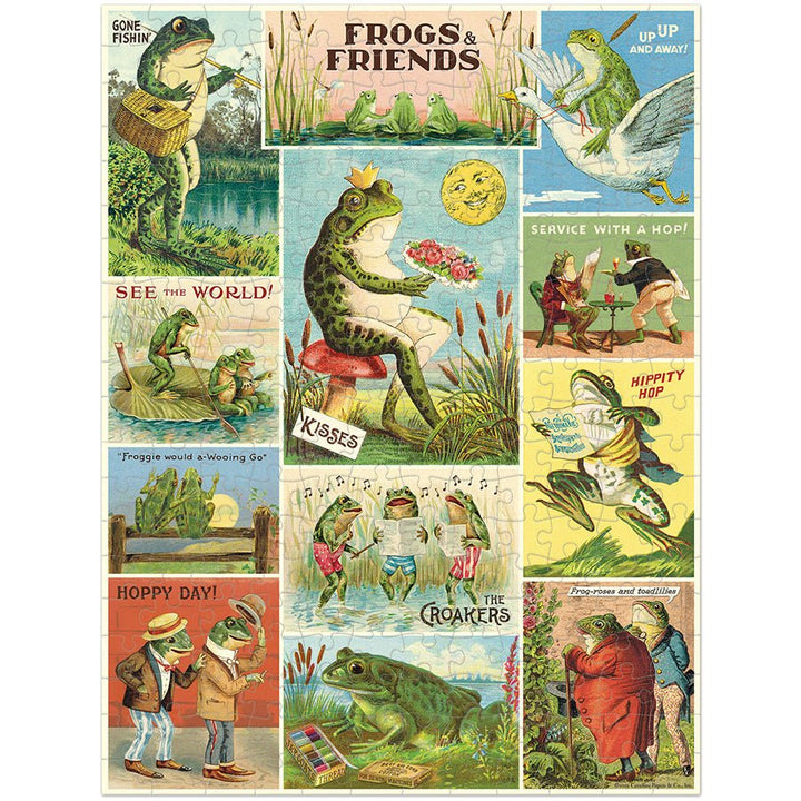 Frogs & Friends Mini Puzzle - Merry PigletsCavallini Papers & Co.