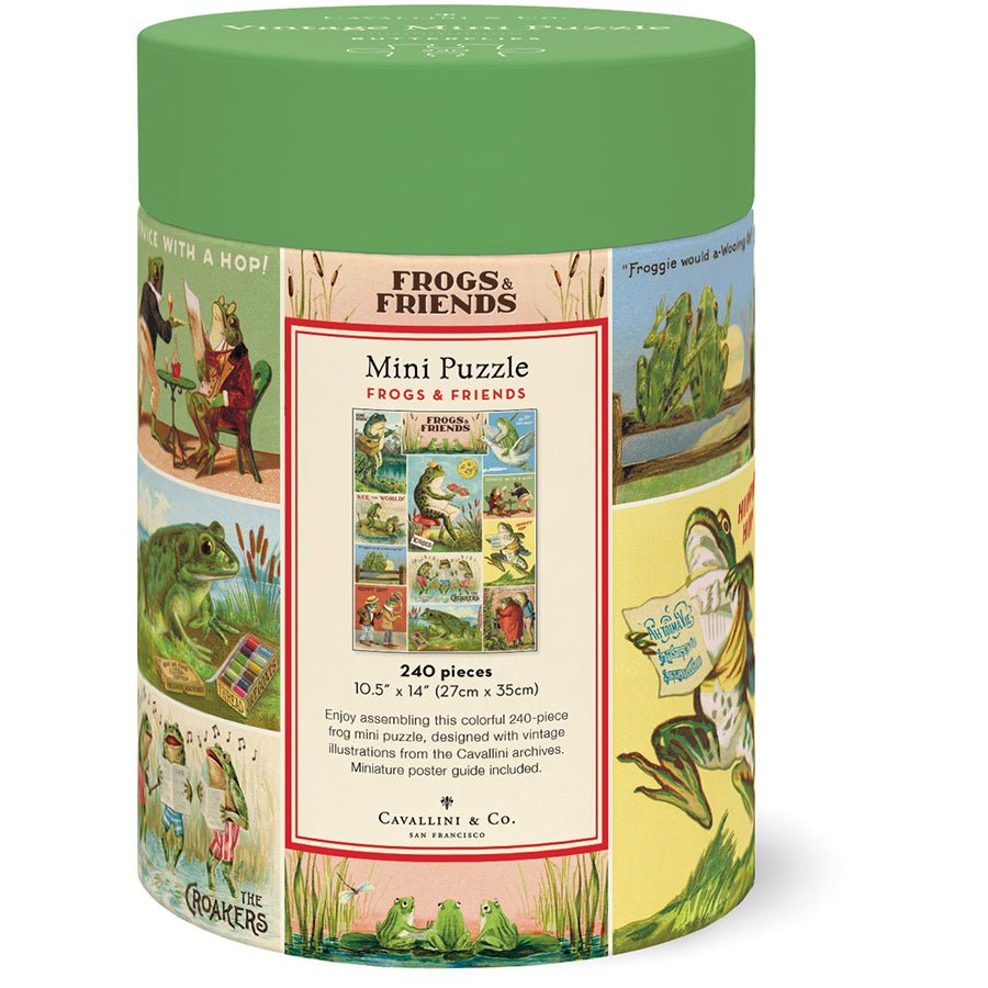 Frogs & Friends Mini Puzzle - Merry PigletsCavallini Papers & Co.