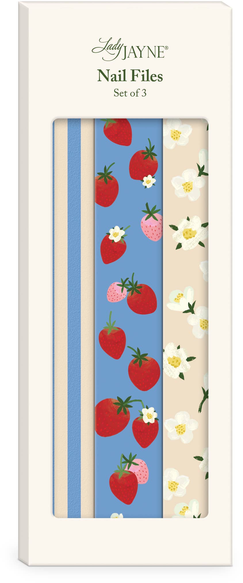 Fruit + Fleur Strawberries Nail File Set - Merry PigletsLady Jayne