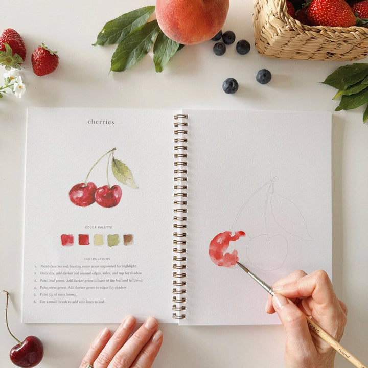Fruit Watercolor Workbook - Merry Pigletsemily lex studio