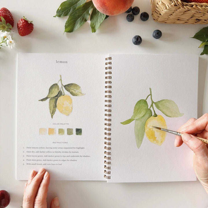 Fruit Watercolor Workbook - Merry Pigletsemily lex studio
