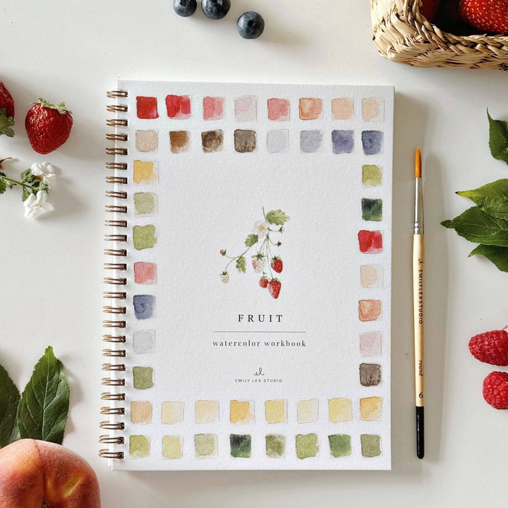Fruit Watercolor Workbook - Merry Pigletsemily lex studio