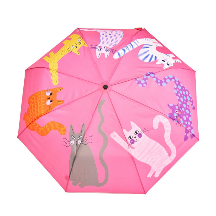 Fuchsia Arty Cats Duckhead Umbrella - Merry PigletsOriginal Duckhead USA