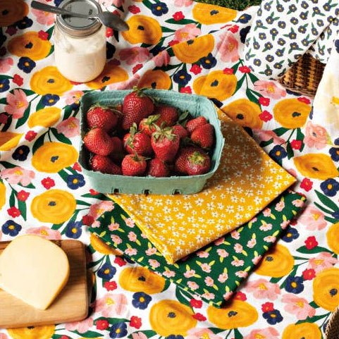 Full Bloom Cloth Napkin Set - Merry PigletsNow Designs by Danica