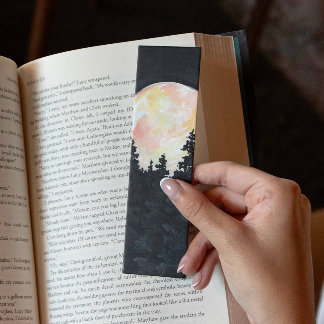 Full Moon Forest Bookmark - Merry Piglets1canoe2 | One Canoe Two Paper Co.