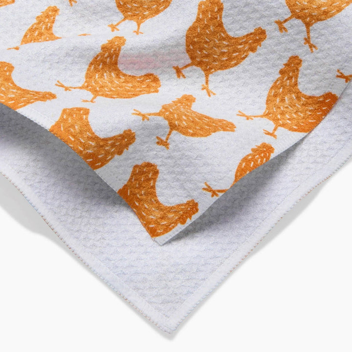 Fun Spring Chicks Tea Towel - Merry PigletsGeometry