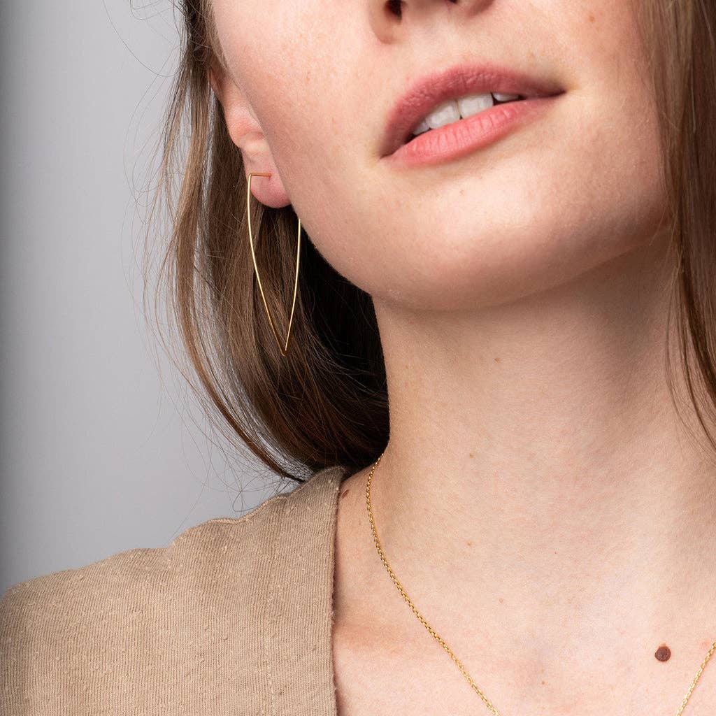 Galaxy Triangle Gold Earrings - Merry PigletsScout Curated Wears